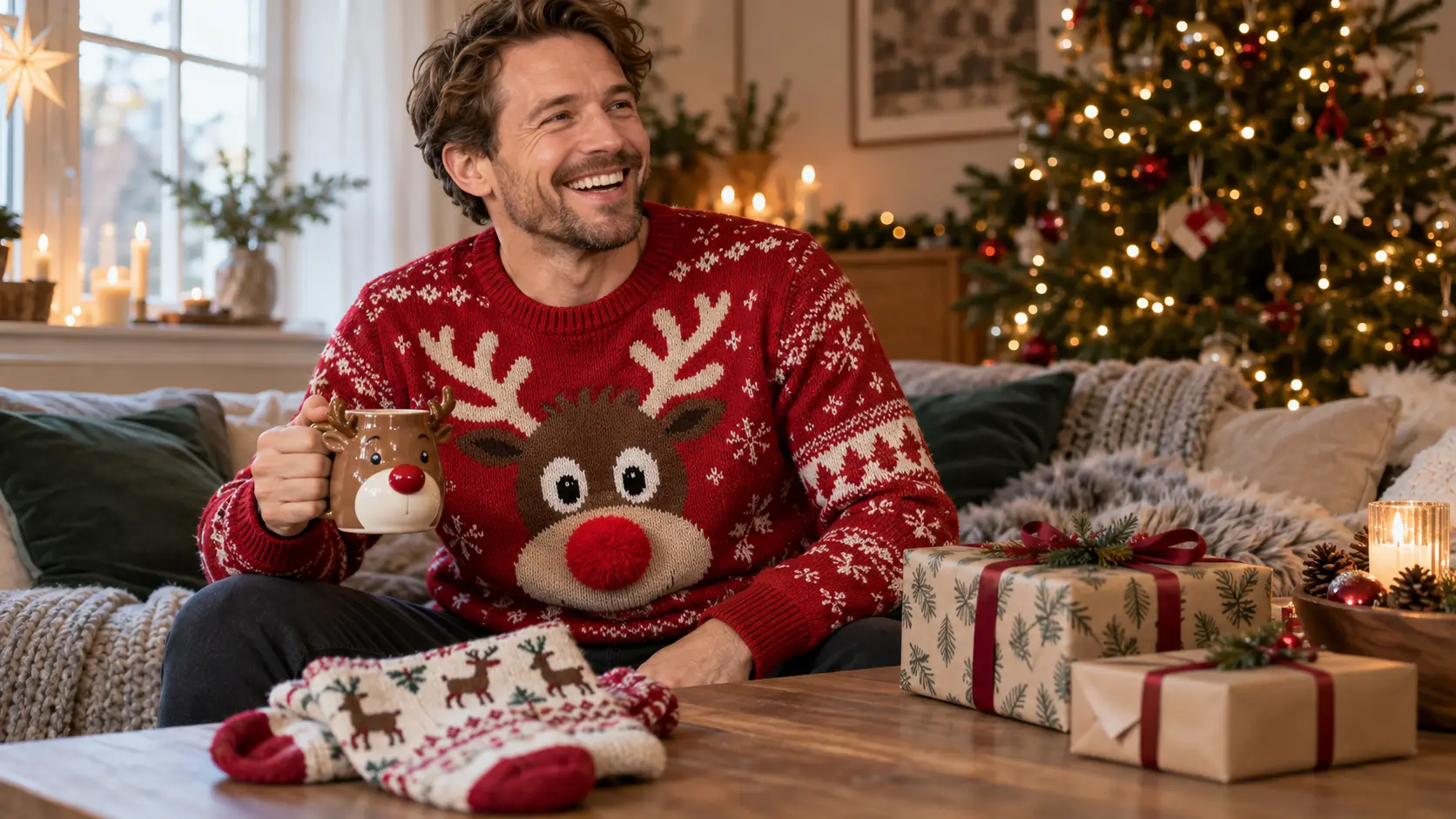 Julegave til ham med humor: Julesweatere og andre festlige idéer